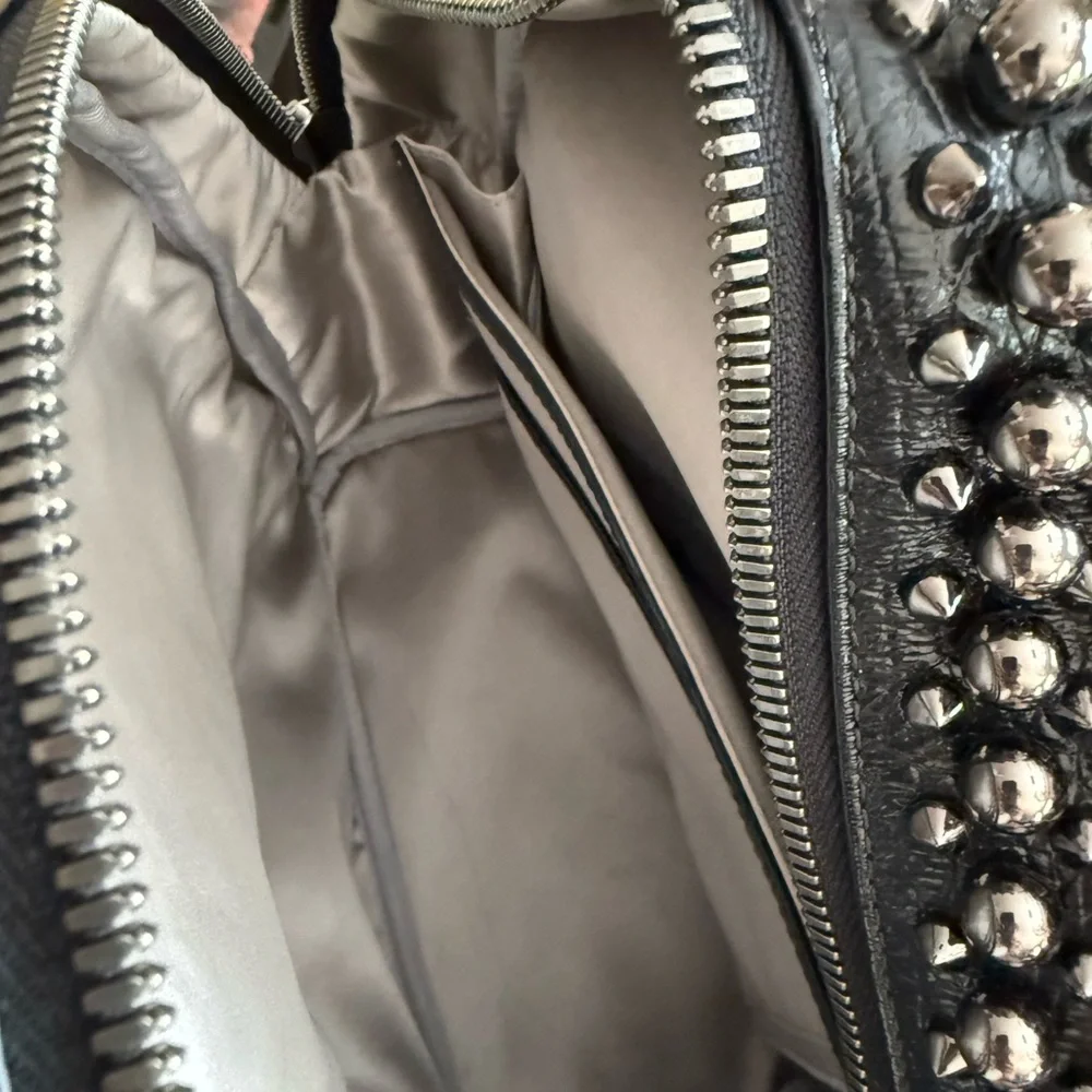 MCM Stark Pearl Stud Leather Backpack